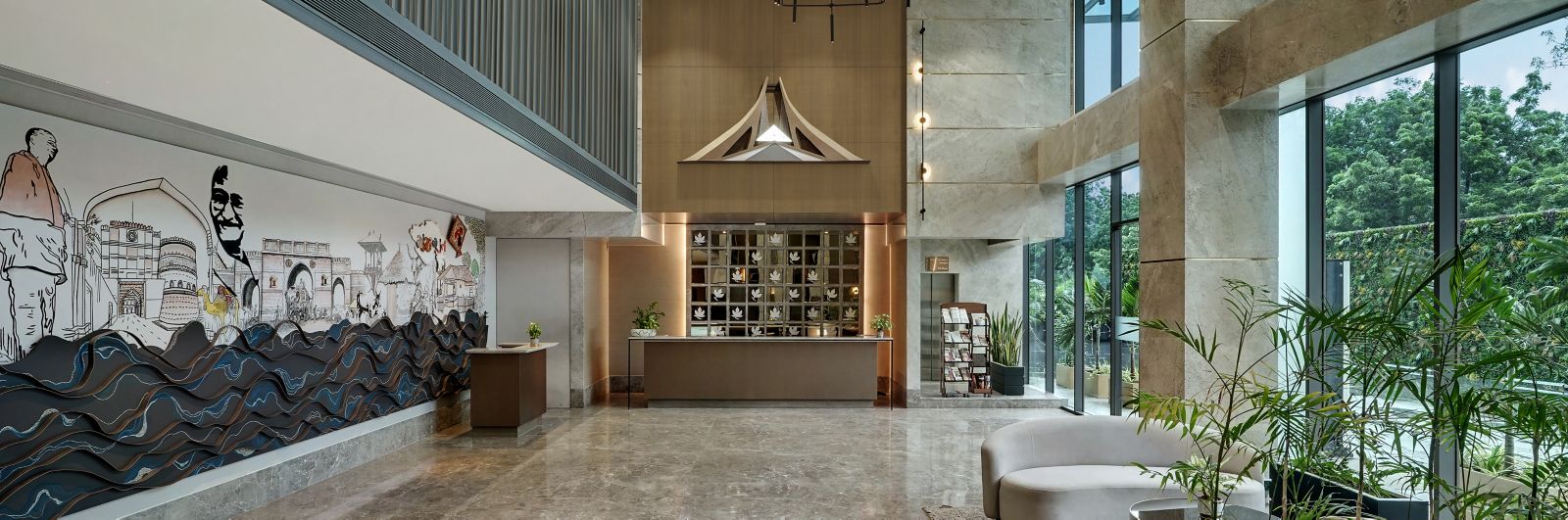 Scenic banner of The Fern Residency Gandhinagar, Series by Marriott or spiritual landscape